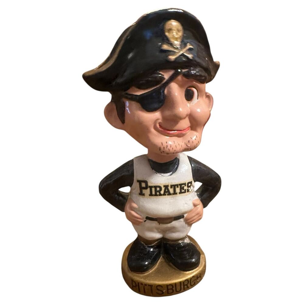 Vintage 1960s Pittsburgh Pirates Baseball Bobblehead Nodder Figurine Collectible